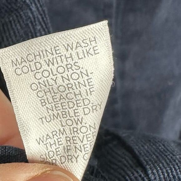 j. Jill Corduroy Peplum Jacket Navy Blue Fine Wale Size XS - Picture 7 of 8